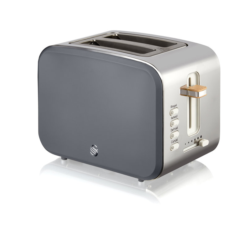 Nordic 2 Slice Toaster, Grey