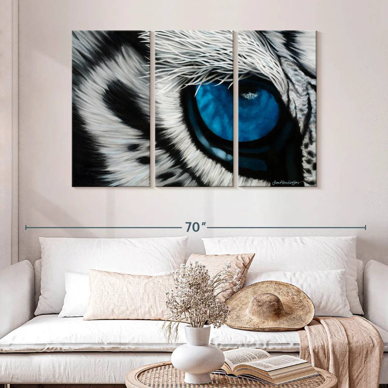 Brampt Blue Tiger Eye, 32" H x 50" W