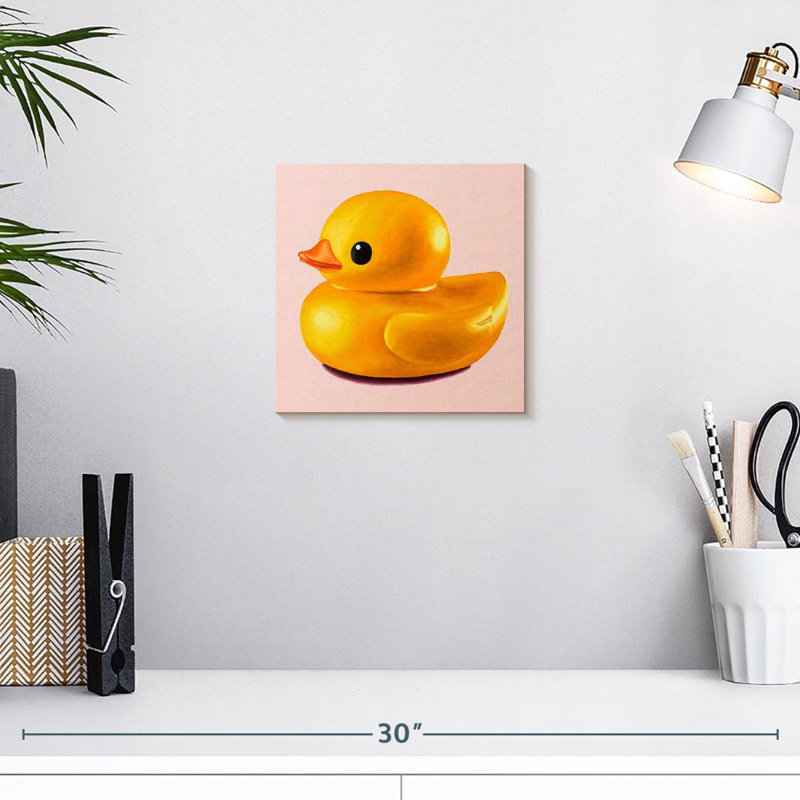 Canard en caoutchouc brillant Ashelle, H 10 po x l 10 po