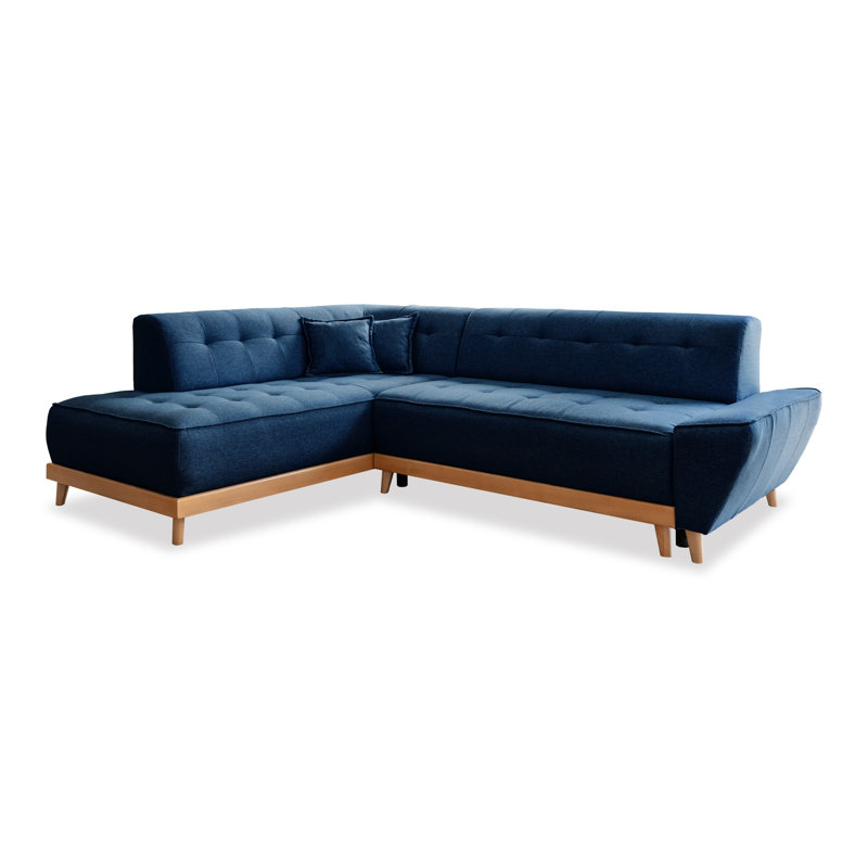 Dazzling Daisy Corner Sofa Bed, Left Hand Facing, Navy