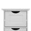 Armoire de rangement blanche pour salle de bain