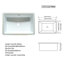 Élégant plateau de meuble-lavabo 43 x 22 de couleur or avec pierre frittée et lavabo en céramique d'excellente qualité