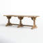Table en bois de pin récupéré avec base en tréteaux-1602679081