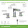 Solarity Two Handle Widespread Bathroom Sink Faucet With Push Pop Drain