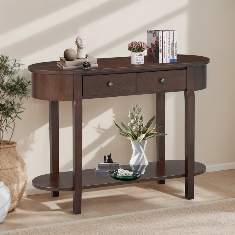 Console avec design incurvé, Espresso
