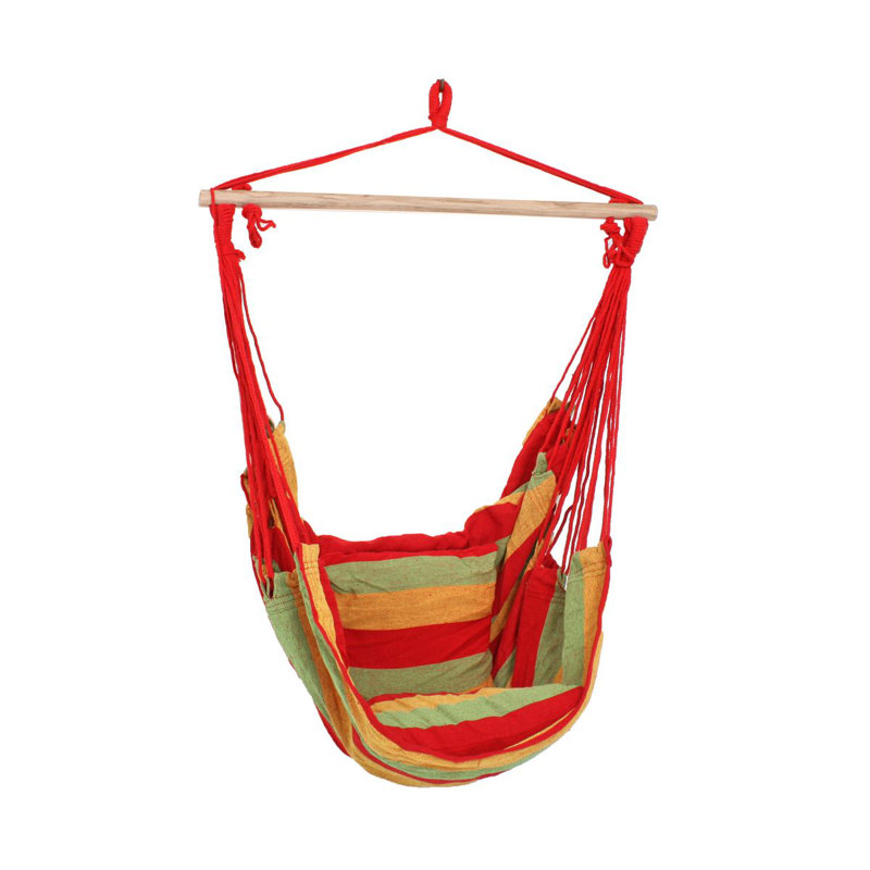 Samira Hanging Chair, Red, green and yellow