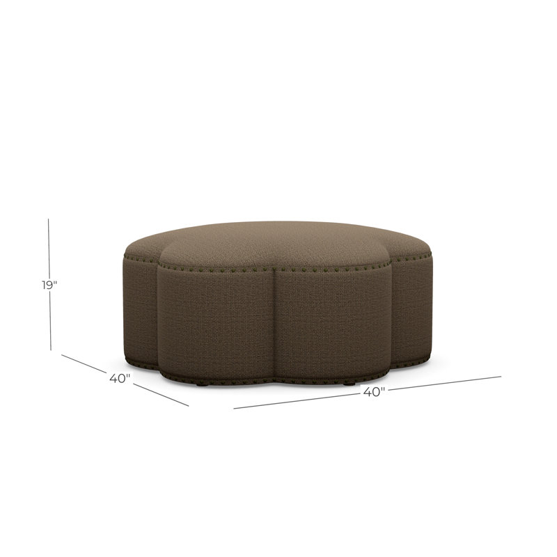 Kate 40" Ottoman, Sugar Shack 120511, Antique Brass