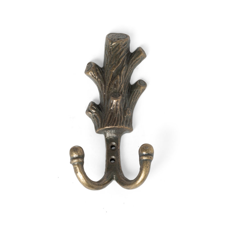 Rustic Modern Tree Trunk Double Wall Hook
