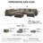 128" Sectional Modular Sofa With Storage-1423915472