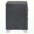 Grey Upholstered 2-Drawer Nightstand