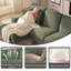 Modern Oversize 269cm 4-Seater Corduroy U-Shaped Sofa and Chaise With Solid Wood Legs-709428292