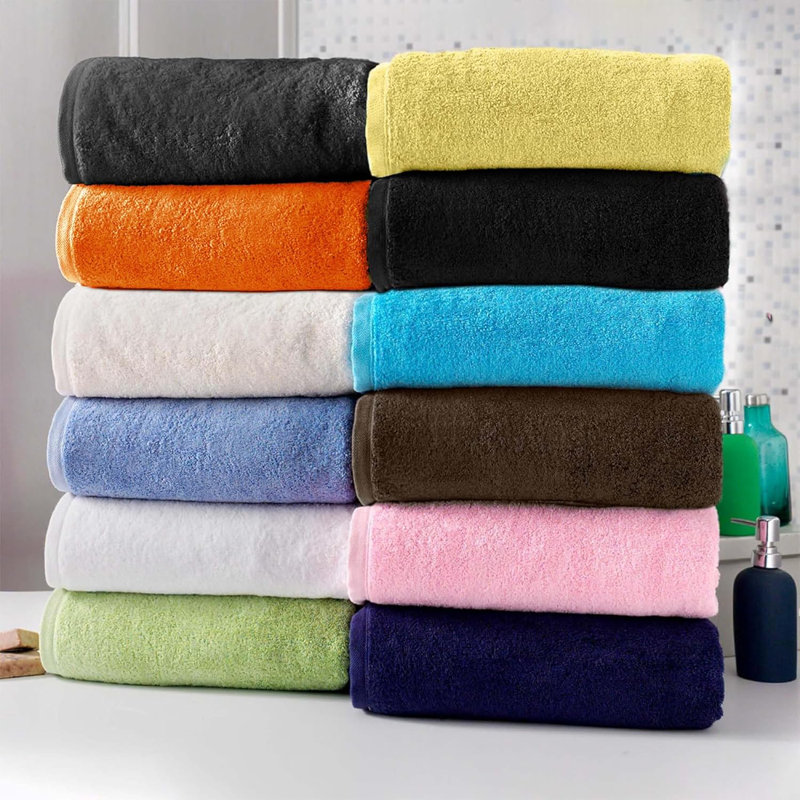 Drap de bain en coton turc Benslimane% 100, Quickdry, Orange