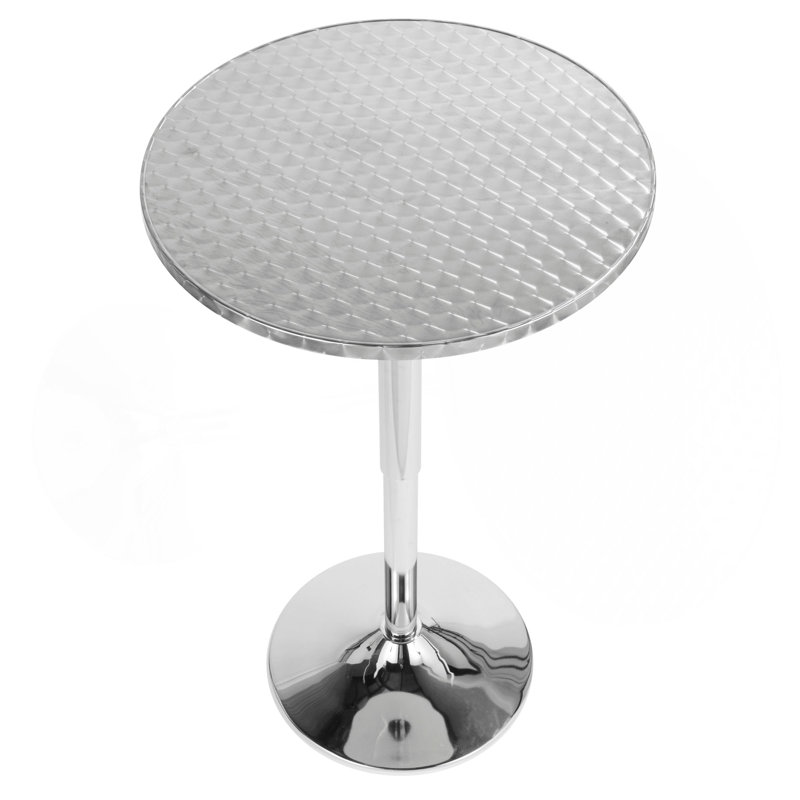 Bistro Contemporary Adjustable Round Bar Table