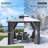 10 Ft. W x 10 Ft. D Aluminum Patio Gazebo