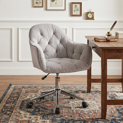 Mercer41 Liwia Velvet Task Chair