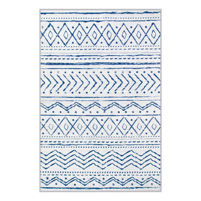 Tapis marocain à rayures Tribal