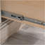 Bureau d'ordinateur avec huche, finition brune