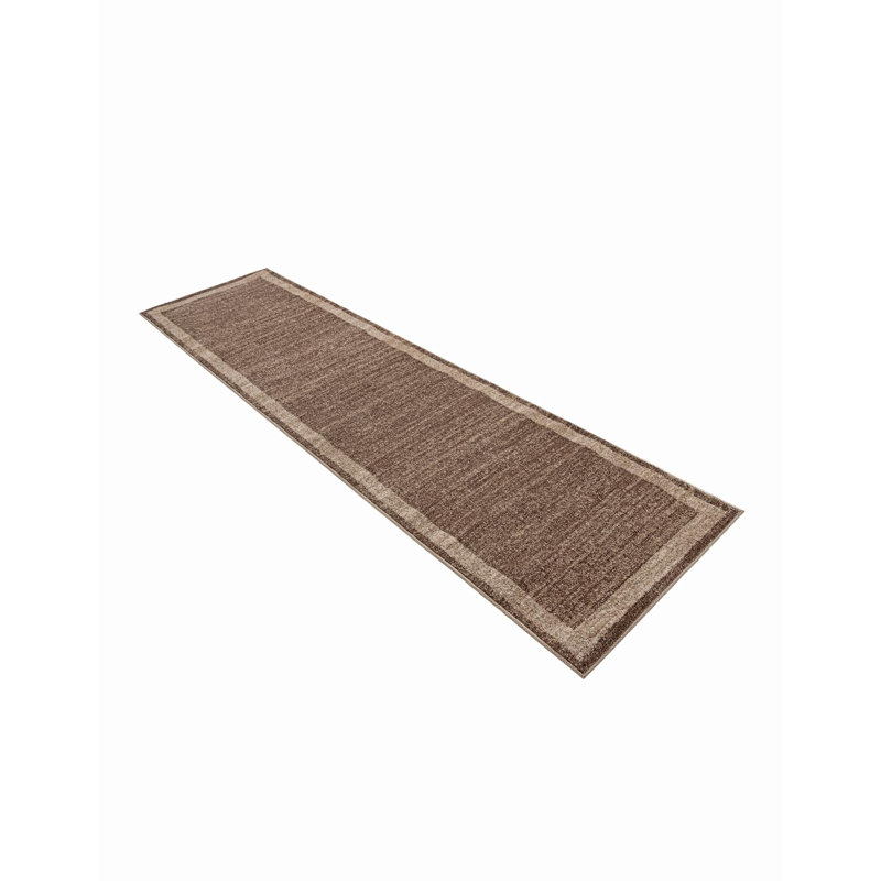 Tapis brun clair Songul, Tapis de couloir 2 pi x 8 pi
