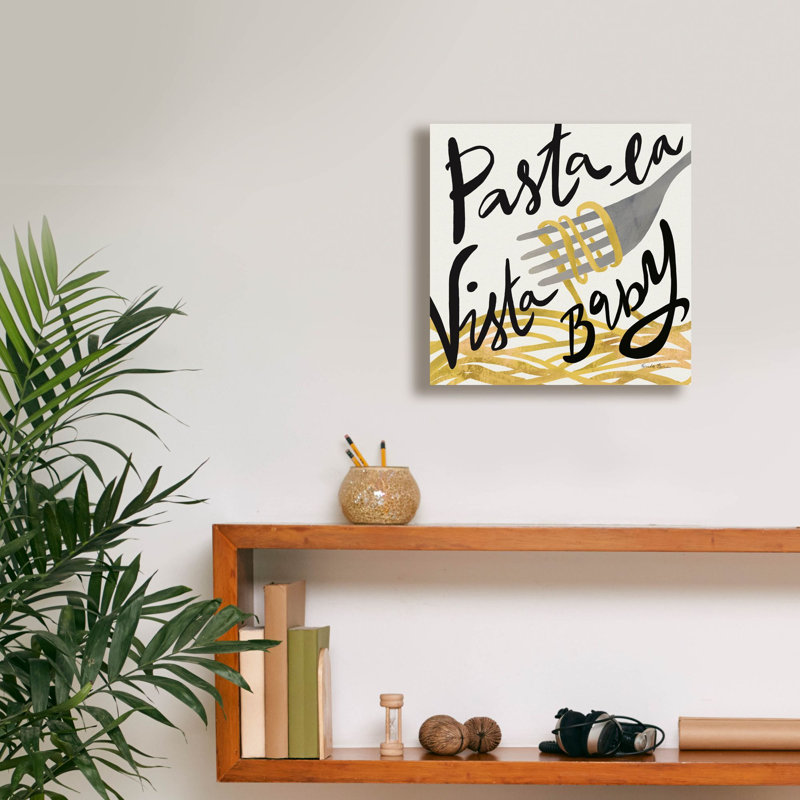 "Epa Graffiti" Pasta Italiana 6 "par Farida Zaman, art mural sur toile, 12 po x 12 po, H 12 po x l 12 po