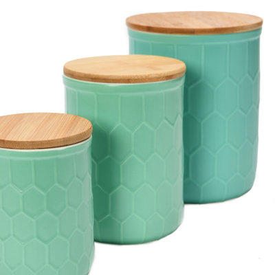 Ceramic / Porcelain Canister - Set of 3