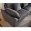 Meuble de salon surdimensionné en velours côtelé modulaire gris foncé avec assise moelleuse, tissu et confortable