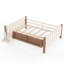Lit grand avec rangement en bois massif peu encombrant, adapté aux enfants