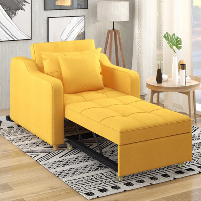 Gilbertson Twin 35'' Upholstered Convertible Sofa