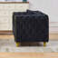 Causeuse Chesterfield en velours avec capitonnage à boutons et pieds dorés-1041845739-1041845737