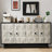 Alfort 62.20"4-Door Rattan Decorative Storage Cabinet,Sideboard,Buffet With Adjustable Shelf-701202148