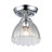 Zanera 1-Light Semi-Flush with Clear Glass-1870040875