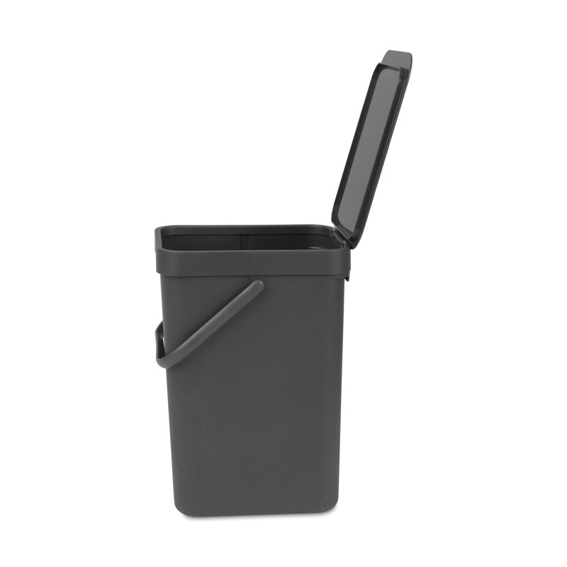 Brabantia Sort & Go 12 Litre Rubbish Bin, Grey