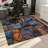 Realistic Stone Tile Pattern Area Rug, Machine Washable Non Slip, Indoor Decor for Living Room Bedroom Hallway Kitchen Balcony Apartment Modern Home Accent-129037018