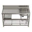 Williston Forge 500mm W Single Bowl Stainless Steel Kitchen Sink with 2 Faucet Holes