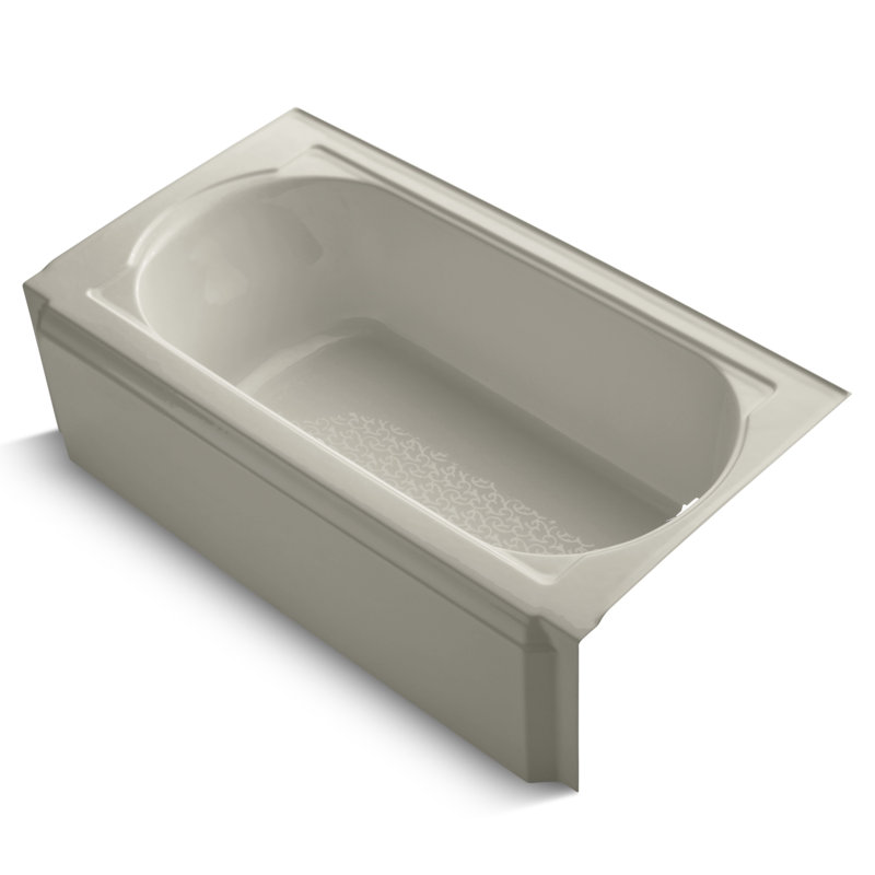 Memoirs Alcove 60" x 33.75" Soaking Bathtub, Sandbar
