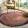 Abhay Hand Woven Cotton/Jute Rug in Ivory/Red