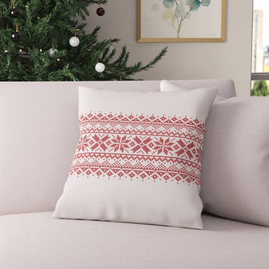 Kringle Chenille Santa Suit Pillow 18x18 - Allysons Place