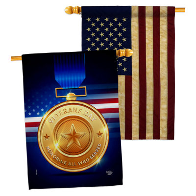 Drapeau de maison à 2 côtés en polyester / mélange de polyester 40 x 28 po