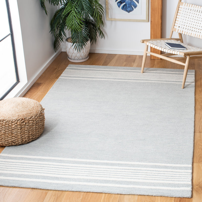 Massad Hand Tufted Wool And Cotton With Latex Rug, Rectangle 8' x 10'