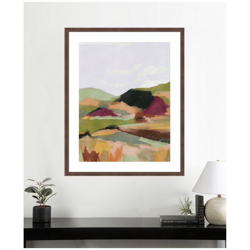 «Dreamy Landscape» par Nikita Jariwala, reproduction d'art encadrée