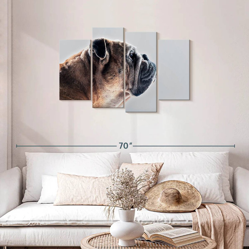 Brampt Dog Side Profile, 27" H x 43" W