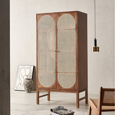 Retro and Simple Solid Wood Wardrobe