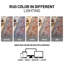 Tapis oriental lavable à la machine rouge / bleu Labarbera-1491943230