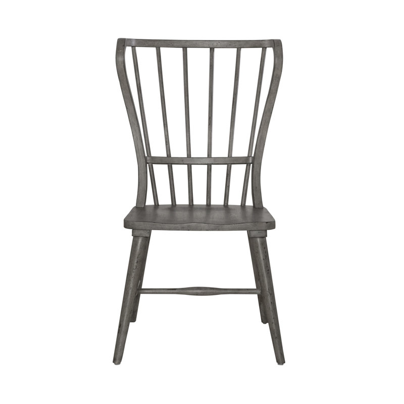 Chalita Windsor Back Side Chair, Gray