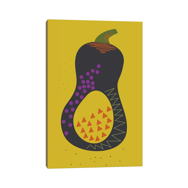 Squash by Flatowl - Wrapped Canvas Painting, 66.04 cm H x 45.72 cm W x 1.91 cm D
