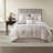Luxurious 8 Piece Bedding Sets, Hypoallergenic Polyester, Transitional Blush Design For Home Comfort