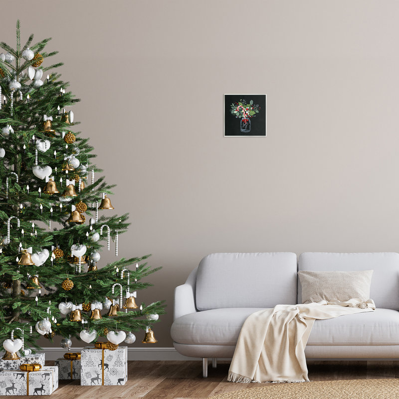 Joy Joy Cane Jar, art de la giclée encadrée par Janet Tava