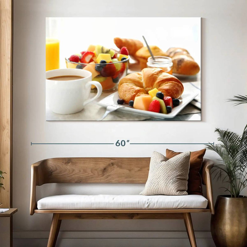 Assiette à déjeuner Yarlin Croissant, H 34 po x l 51 po