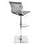 Tabouret de bar contemporain réglable avec pivot en argent