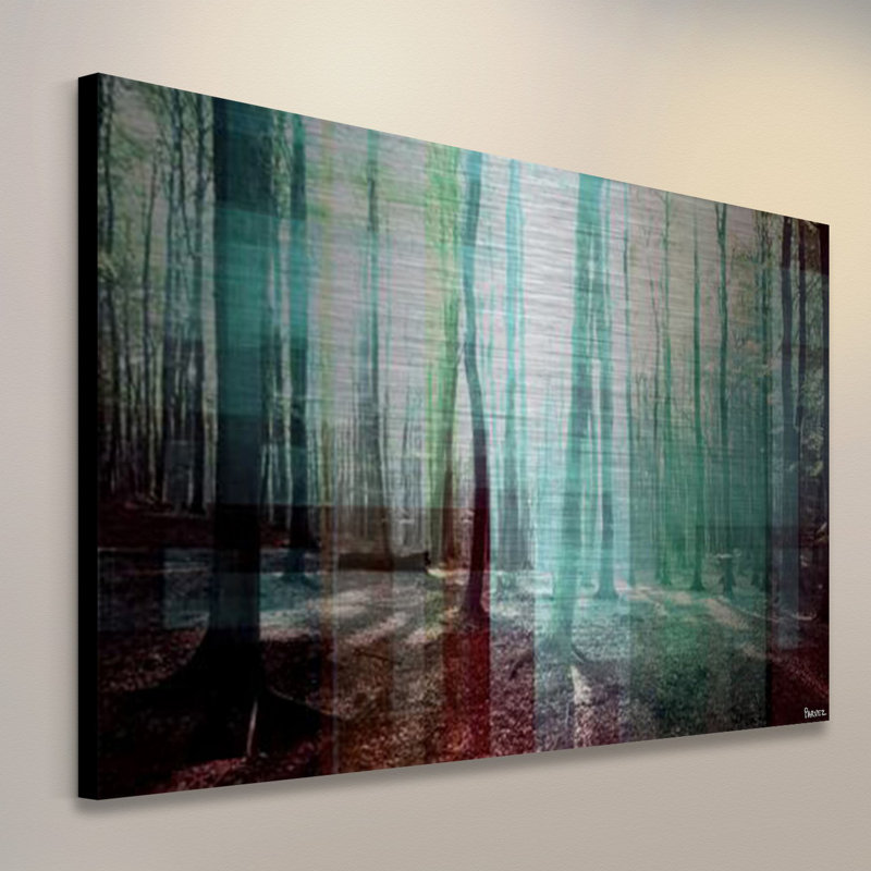 «Green Shadows» par Parvez Taj, reproduction sur métal, 30 po x 45 po