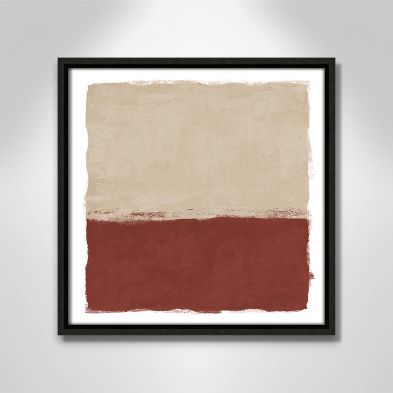 Embers Edge II - Reproduction carrée de Vesrion par Natalie Carpentieri, Espresso, H 13,5 po x l 13,5 po
